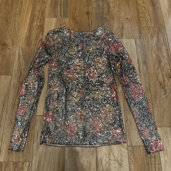 Free People Intimately Sequins Gold Rush Long Sleeve - Picture 3 of 5